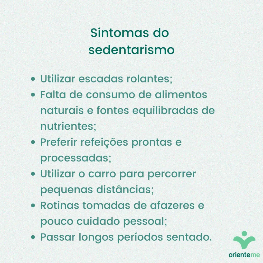 Sintomas do sedentarismo
