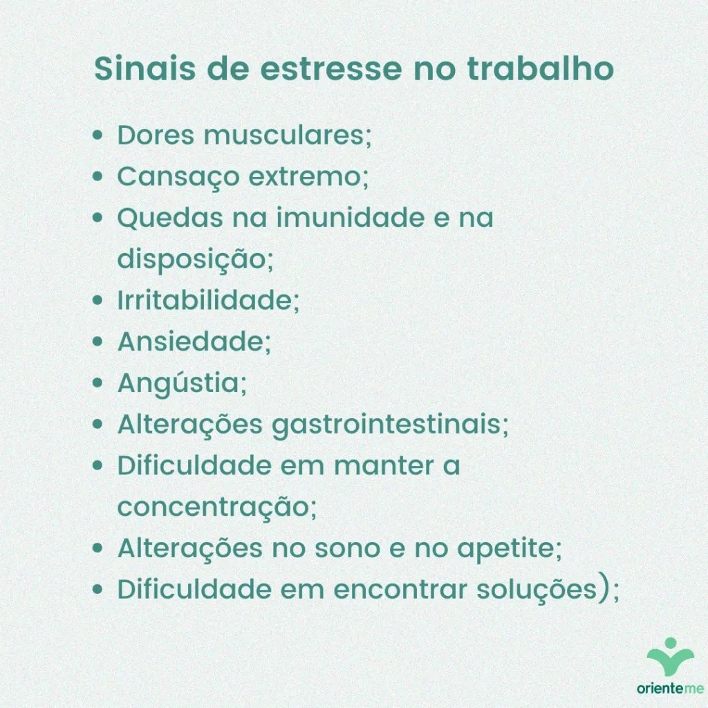 Sinais de estresse no trabalho